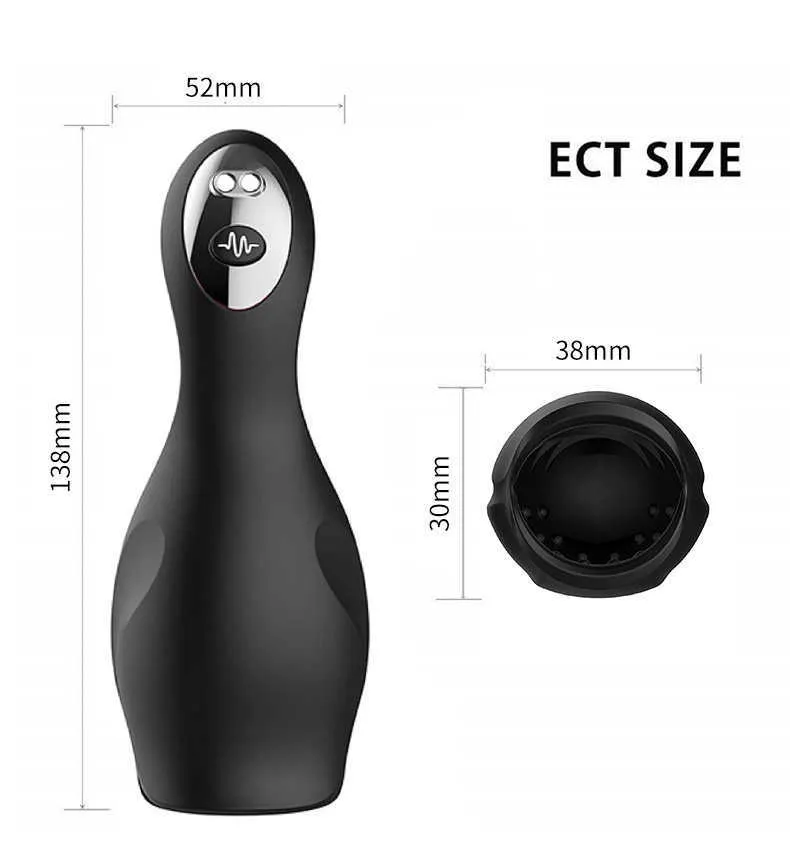 Massagegerät Automatischer Masturbator für Erwachsene Männer Tasse Eichelmassagegerät Vibration Stroker Blowjob Pennis Delay_voghion.com