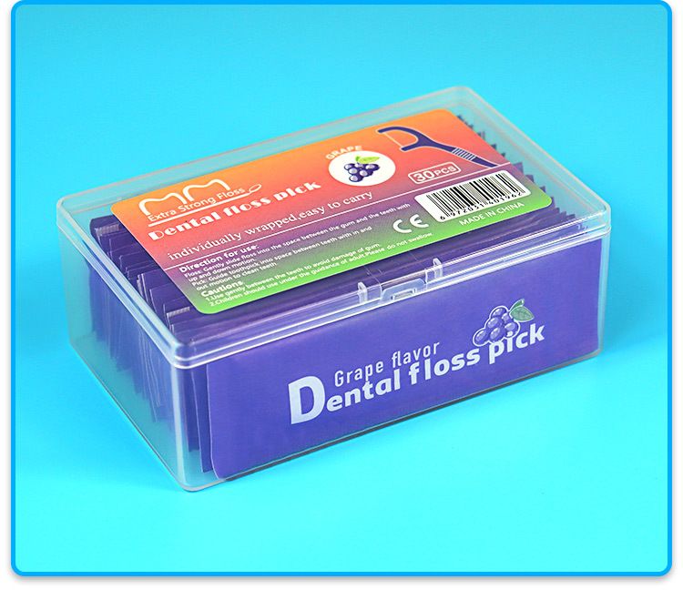 Fruit Flavored Dental Floss Individually Packaged 30 Pieces Of Ultra Fine Dental Floss Sticks Individually Packaged Disposable Toothpicks In Stock_voghion.com