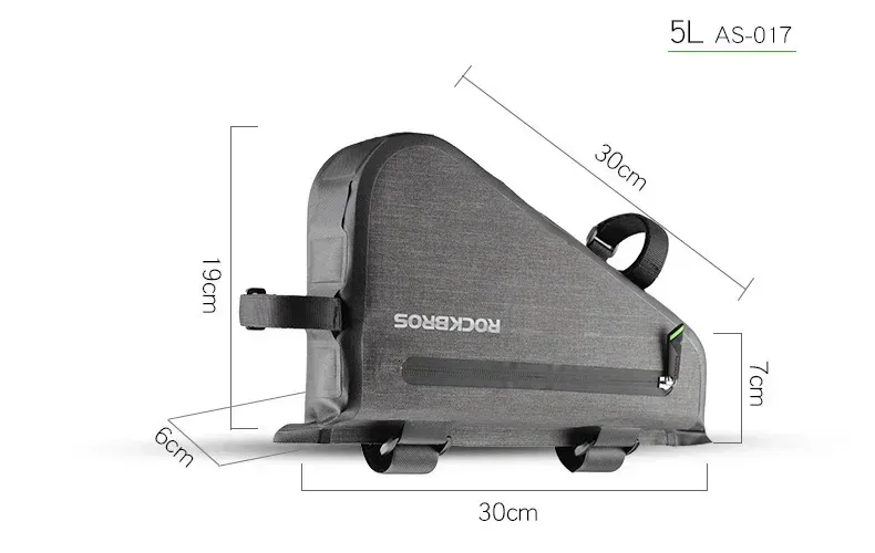 ROCKBROS Borsa anteriore per bicicletta, tubo superiore, telaio, impermeabile, MTB, strada, triangolo, accessori per bici, borse 240703_voghion.com