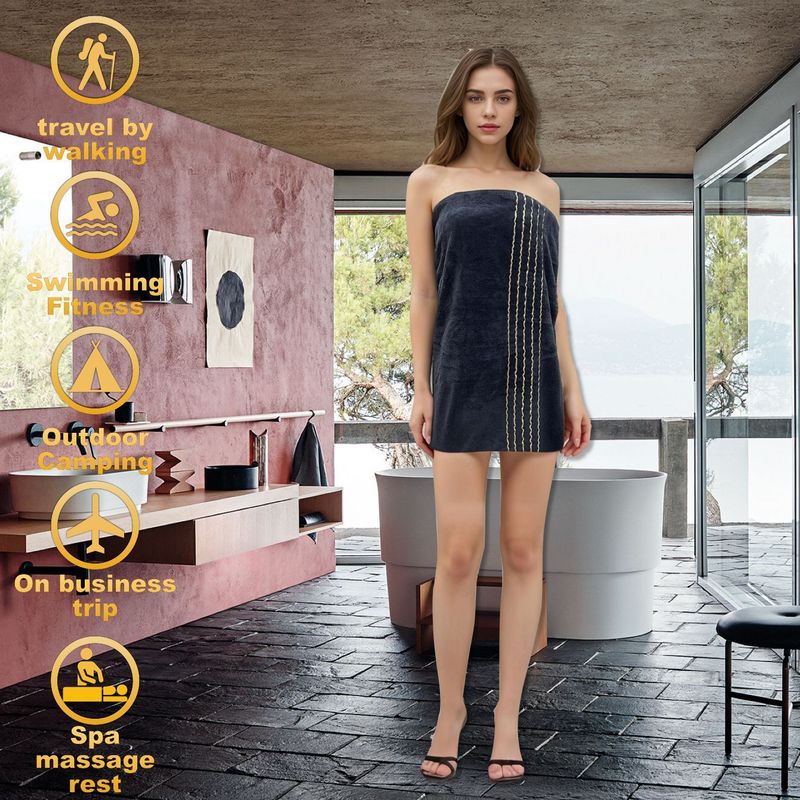 Coral Fleece Bath Towel Set - Ultra Soft & Highly Absorbent (Includes Hair Wrap & Face Towel Thick & Quick-Drying For Home & Spa Use)_voghion.com