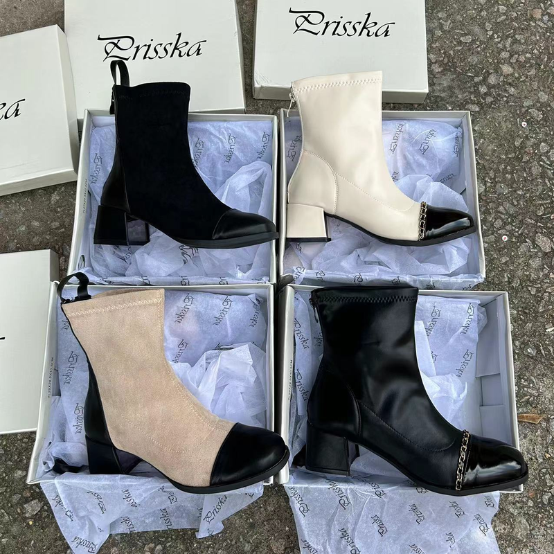 Women's Shoes trade original order trendy thick heel women's boots leather surface comfortable new style Martin boots women's boots_voghion.com