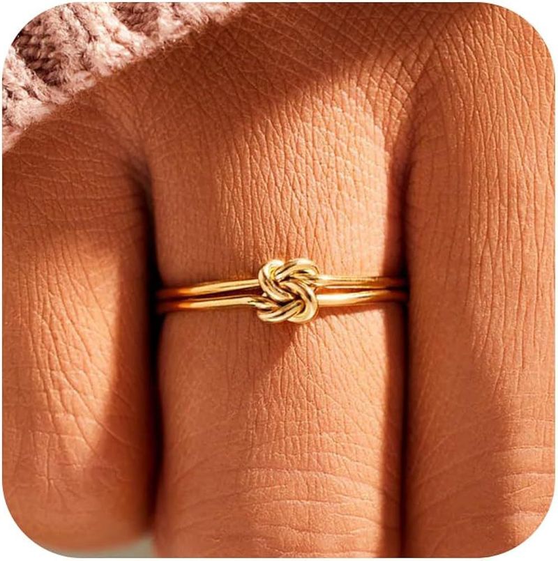 Nœud papillon double en argent sterling S925 pour mère et fille, design simple et haut de gamme_voghion.com