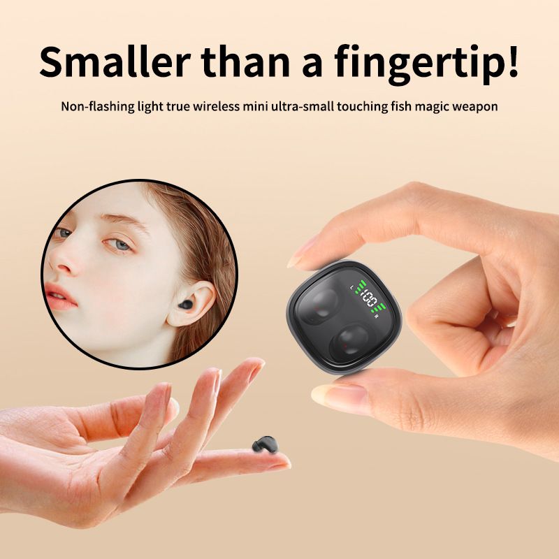 Mini Wireless Headphone Invisible Bluetooth Earphone Single In Ear Earbuds With Mic 18D Sound Quality Headset For IOS Android_voghion.com