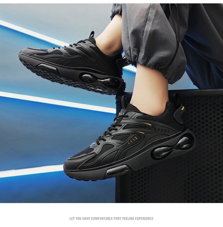 Modieuze Koreaanse vrijetijdsschoenen 2024 Lente Nieuwe Sport Luchtkussen Comfortabele en ademende hardloopschoenen voor heren_voghion.com