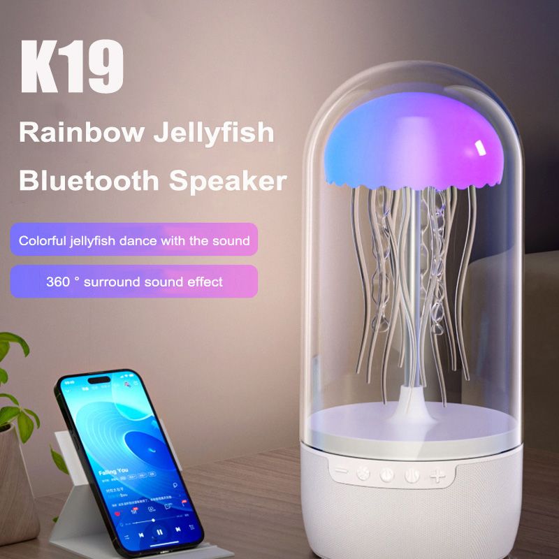 2025 K19 Bærbar Bluetooth 5.2 Trådløs Højttaler HiFi Stereo 3D Surround Subwoofer Musikafspiller Kreativ Farverig_voghion.com