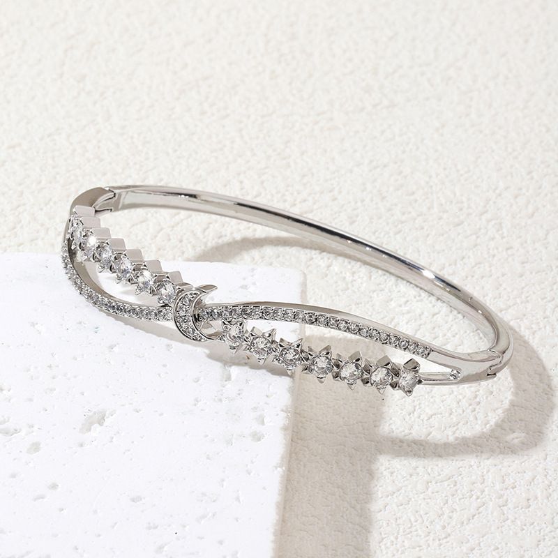 Einzigartiges Armband mit Diamantbesatz und schwerer Zirkonia-Schnalle im High-End-Design, heißer Verkauf_voghion.com