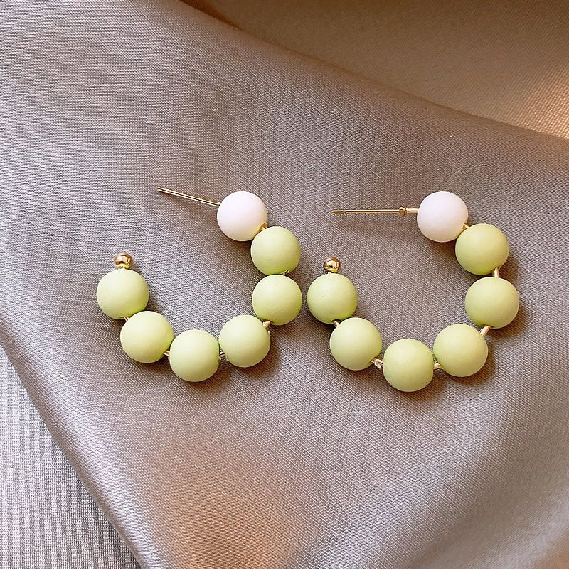 Orecchino con fiore d'ago d'argento, fata coreana, centro commerciale coreano, stile vacanza, temperamento dolce di nicchia_voghion.com