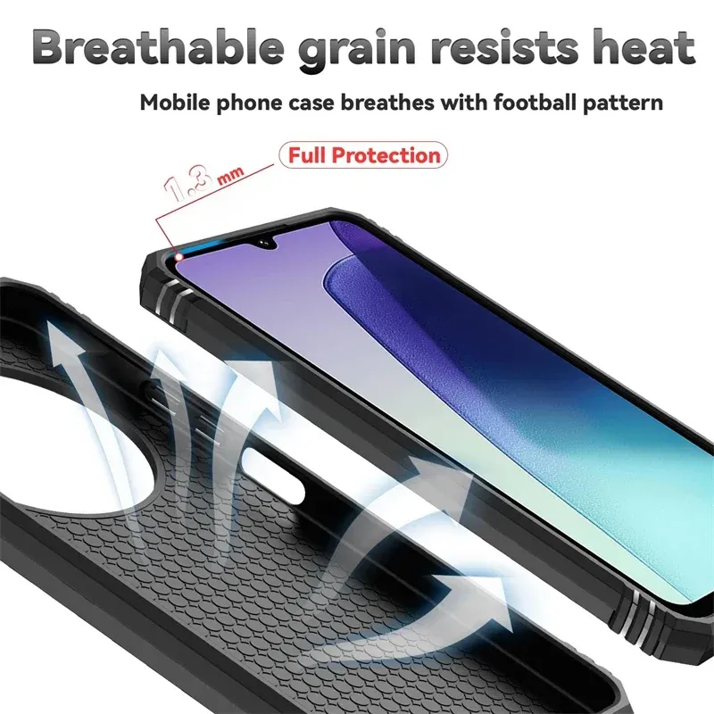 Per Xiaomi Redmi 14C 4G Custodia Armatura Antiurto Copertura Lente Scorrevole Per Redmi14C Supporto Magnetico Per Auto Custodia Ad Anello Per Redmi 14C Funda_voghion.com