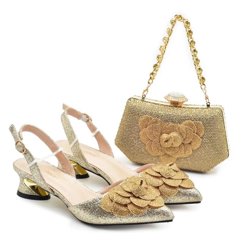 Sandalias de tacón alto con bolso joya de caja dura Bolso de fiesta diario_voghion.com