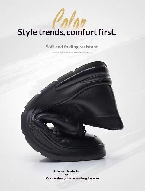 Glide Cross-Border Fashion Business Schnürschuhe aus weichem Leder, flach, formell, britischer Stil, lässige Herrenschuhe_voghion.com