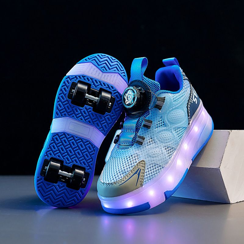 Heelys Mädchen Sommer Jungen 2025 Kinder Roller Mit Licht-up Atmungsaktive Räder 4-Rad Super Cool Eislaufen Schuhe Für_voghion.com