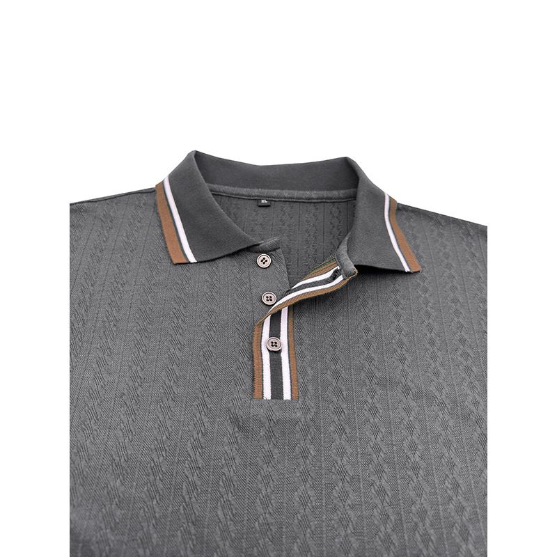 Polo da uomo a maniche lunghe in lana per l'autunno e l'inverno_voghion.com