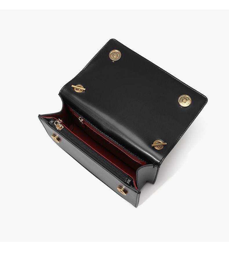 High end small square with starry sky sequins crossbody versatile chain shoulder bag, new women's bag_voghion.com