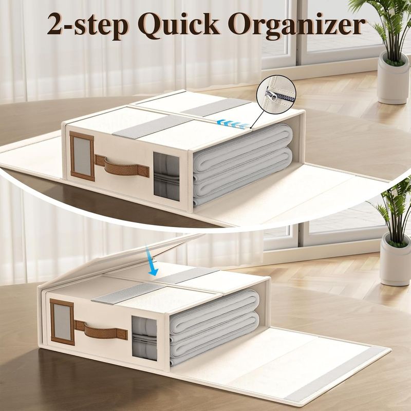 Sheet Storage Bag Foldable Wardrobe Storage Bag Storage Space Sheet Set Storage Bedding Storage Box_voghion.com