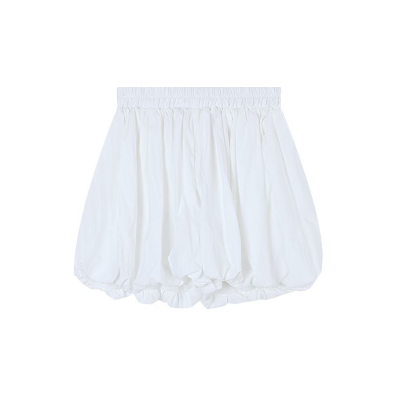 Gonna a mezza gonna snellente a trapezio K White Bud per donna, in stile giapponese, antiscivolo_voghion.com