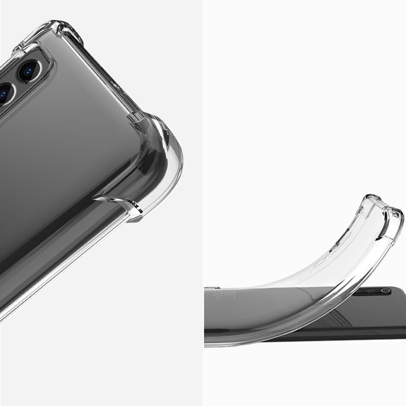 3D Airbag Stötsäkert silikonfodral för Samsung Galaxy S21 S20 Fe Ultra S10 S9 S8 Note 10 Plus Lite 20 9 8 Clear Soft Case_voghion.com