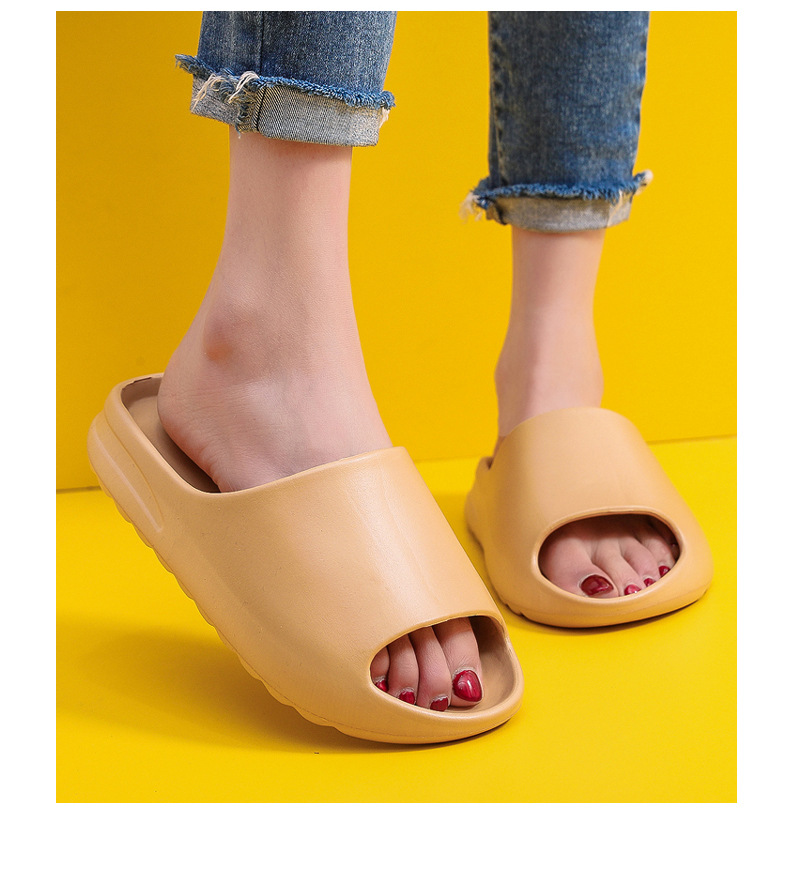 Sommer Poop Gefühl Hausschuhe Weibliche EVA Innen Bad Nicht-slip Fisch Mund Coconut Hause Dicke Sohle Weiche Haushalt Männer der Sandalen_voghion.com