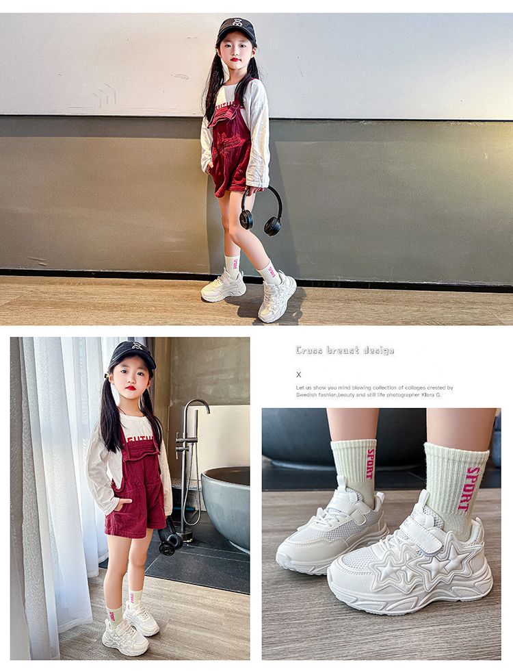 Baskets printemps-automne 2024, nouveautés pour étudiantes, semelles souples, blanches, pour enfants, petites filles, respirantes et encombrantes_voghion.com