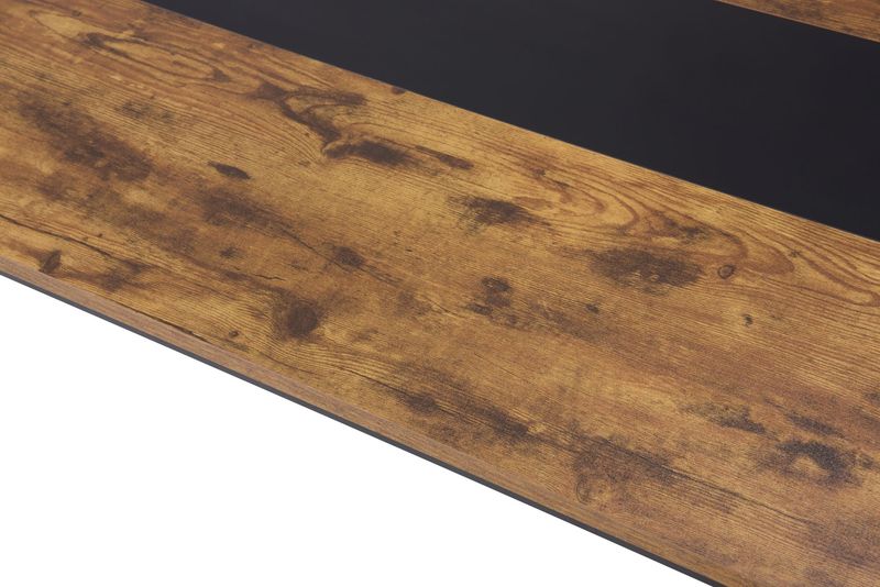 Computer Desk Large Office Desk, 79.5 Inch Gaming Desk Writing Desk Work Desk For Home Office, Study, Modern Simple Wooden Desk, Large Legroom, Metal Frame, Rustic/Black_voghion.com