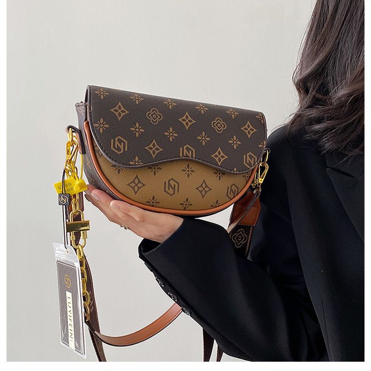 Advanced Texture 2024 Nuova moda sottobraccio sella monospalla stampata versatile borsa a tracolla da donna_voghion.com