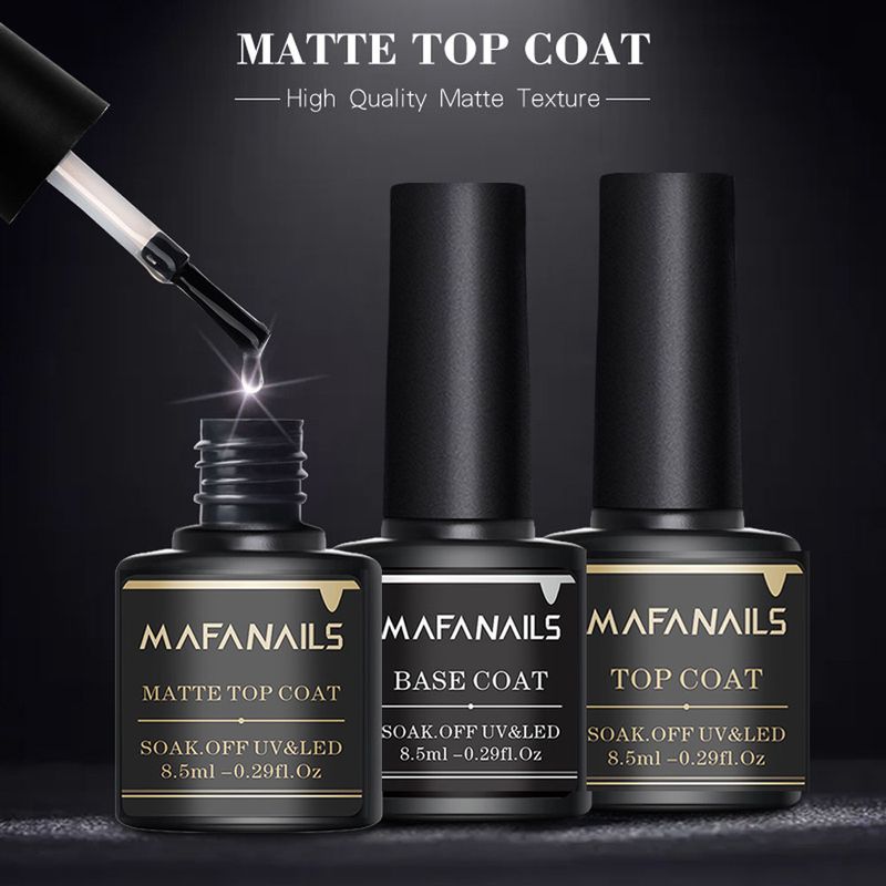 Schönheit & Gesundheit 7 Arten von Nail Art-Funktionskleber, Nagelstudio-Spezial-Basiskleber, Versiegelungsset, verstärkte, gehärtete, mattierte Versiegelungsschicht_voghion.com
