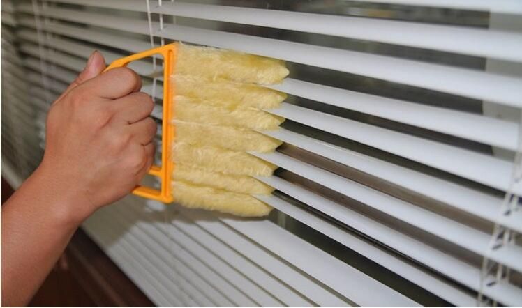 Slēģu aizkaru tīrīšanas birste noņemama un mazgājama virtuves žalūziju suku tīrīšanas ventilācijas atvere putekļu noņemšanas birste tīrīšanas birste_voghion.com