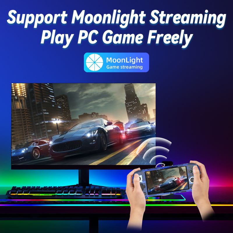 RG556 Pro - High-Performance 5.48-inch AMOLED Touch Gaming Console, Supports 5G Wi-Fi and Moonlight Streaming Technology_voghion.com