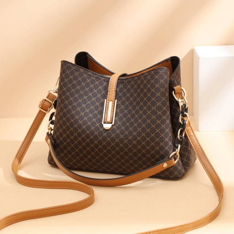 Quality New Leather Handbags High Capacity Advanced Sense Female Long Strap Shoulder Bag_voghion.com