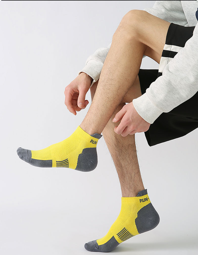 Sokken Heren Zomer Korte Sokken Grote Maat Dun Geurbestendig Ademend Mesh Ondiepe Mond All-Match Korte Sokken Heren Bootsokken_voghion.com