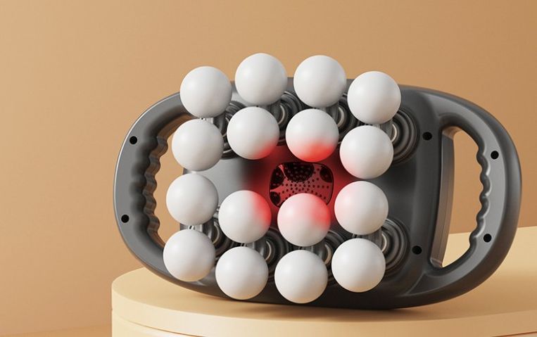 Massaggiatore per il rilassamento muscolare a impatto profondo con vibrazione multi-testa e pistola per fascia di livello professionale a sedici testine_voghion.com