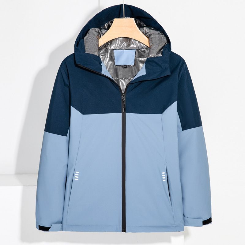 Outdoor Padded Men And Women, Single Layer Jacket For Couples, Loose Waterproof Travel Coat, Windbreaker_voghion.com