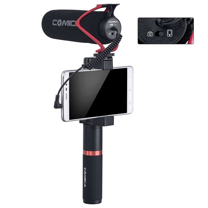 Microfone portátil para câmera, entrevista, conferência, gravação de vídeo, microfone VS RodeMic Go, microfone para Canon Nikon DSLR_voghion.com