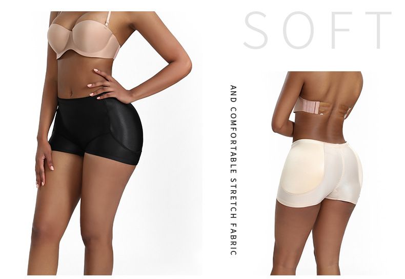 Atmungsaktive Eamles eng anliegende, vollflächige, gepolsterte Unterwäsche für Damen, körperformend, sexy, verstärkt, vollflächig, den Schritt vergrößernd, Fake-Po-Unterwäsche_voghion.com