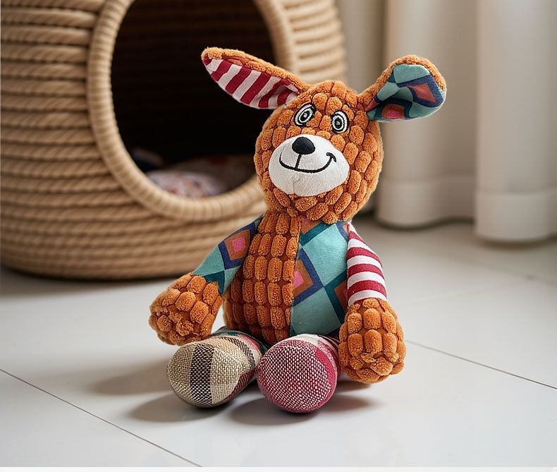 Dog Squeaky Boredom Reliever Pet Durable Chew Energy-Consuming Teeth Grinding Plush Toy Shiba Inu Corgi Supplies_voghion.com