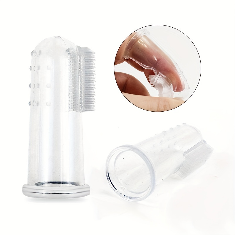 Toothbrush & Cat, Dog Toothbrush, Finger Brush For Pets Tooth Cleaning_voghion.com