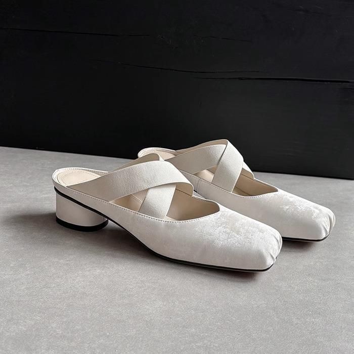 Nouvelles pantoufles polyvalentes 2025, sandales à talons hauts, chaussures d'été pour jeunes femmes de style chinois_voghion.com