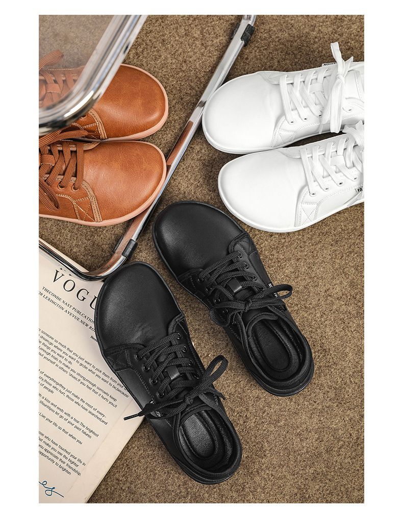 Scarpe casual da uomo nuove, larghe, a piedi nudi, leggere, con suola morbida, sportive all'aperto, basse, allacciate in pelle_voghion.com