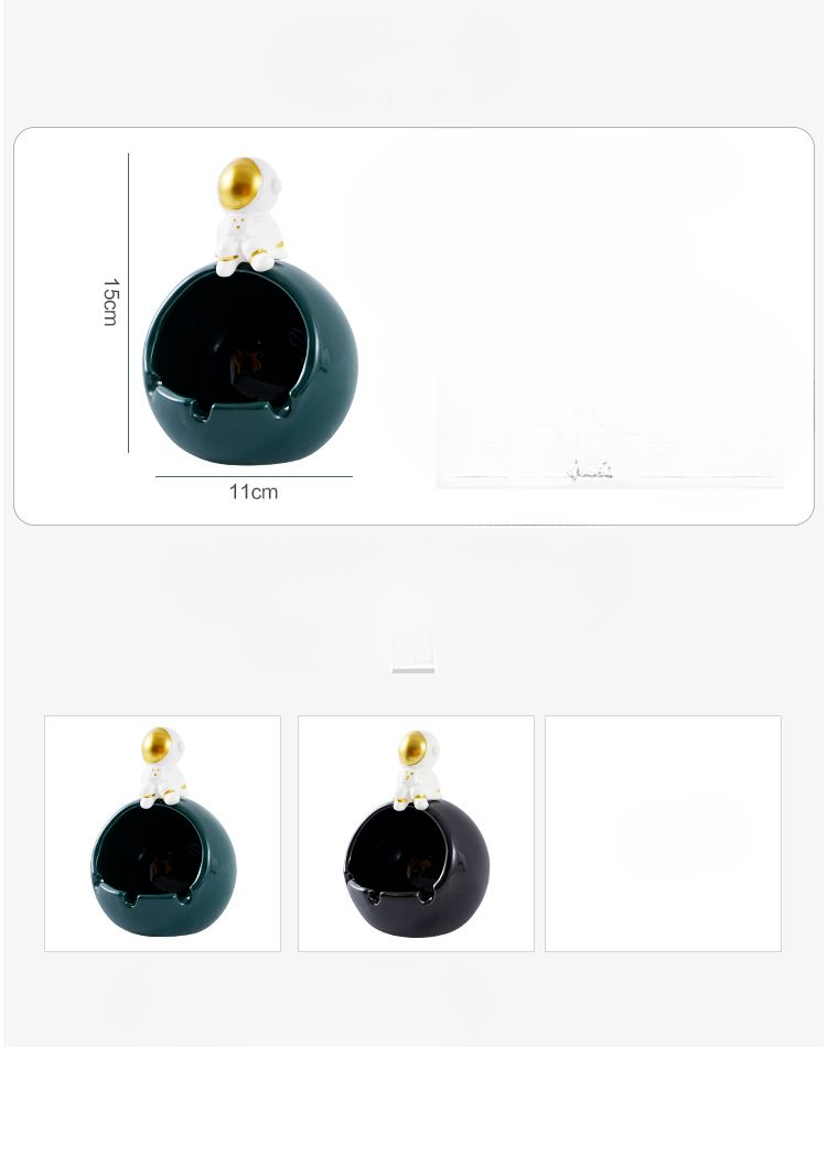 Astronautenasbak, woonkamerdecoratie, exclusieve asbak voor creatieve herenmode van topkwaliteit, hoge esthetische waarde_voghion.com