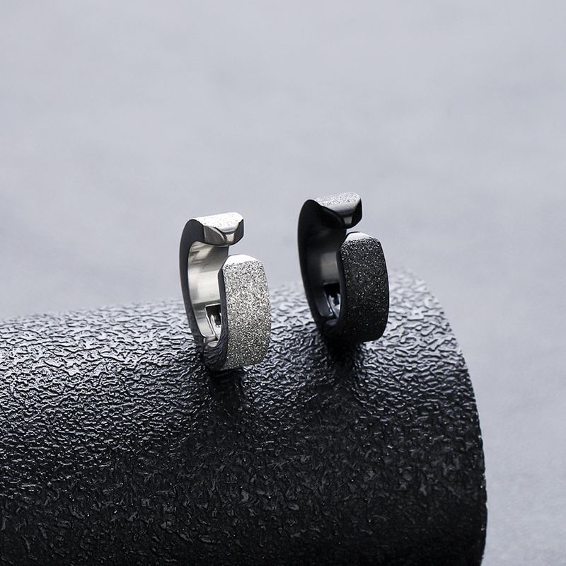 Clip Earrings Titanium Steel Ear Clip Fashion Punk Earrings Without Piercings For Women High End Versatile Ear Bone Clip Simple Earrings_voghion.com