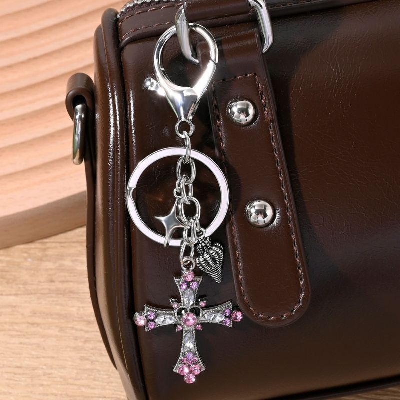 Cross Conch Star Bag Accessories Car Keychain Pendant Small Gift_voghion.com
