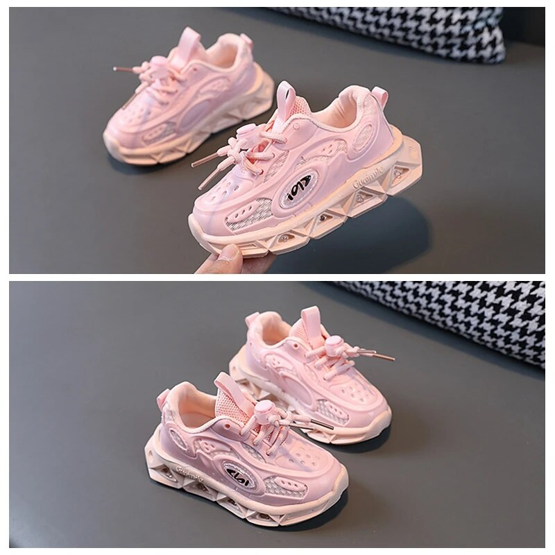 SHLIANG Kinder LED Freizeitschuhe Jungen Mädchen Sneaker Mesh Atmungsaktive Beleuchtung Schuhe Baby Sport Wanderschuhe SA029_voghion.com