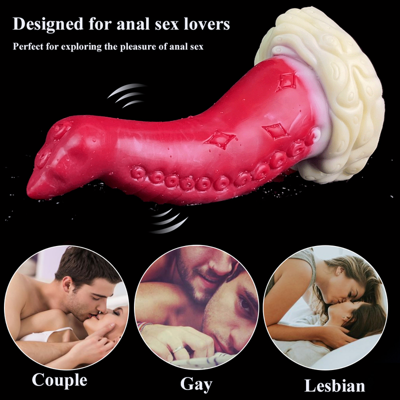 NNSX Octopus Tentacle Vibrator Remote Control Realistic Dildo Silicone Anal Plug Prostate Massager Adult Sex T_voghion.com