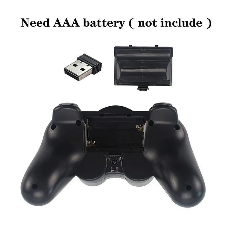 Manette de jeu sans fil 2,4 GHz pour PC portable, contrôleur de jeu USB, joystick_voghion.com