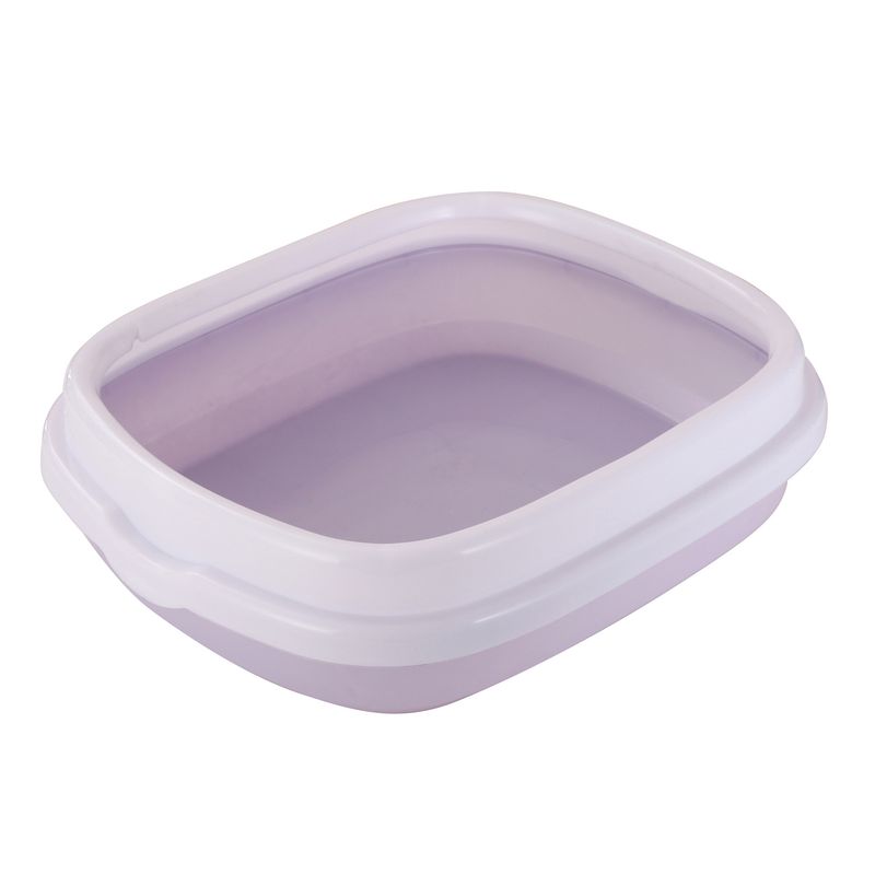 New Extra Large Pet Litter Box Detachable Semi-Enclosed High-Low Style Anti-Splash Cat Toilet_voghion.com