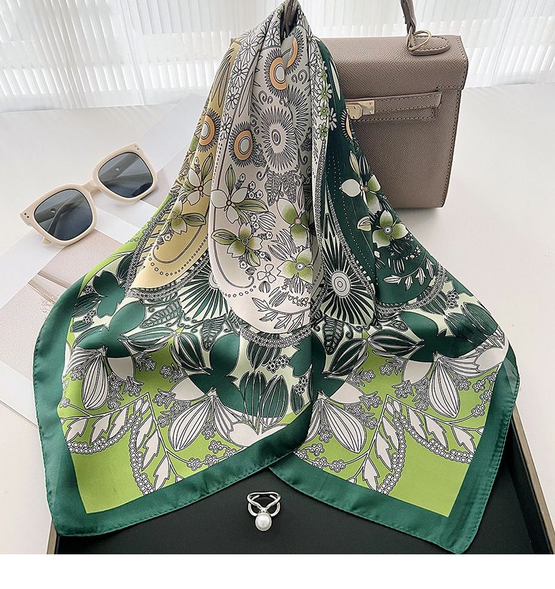 Spring and summer new ashion versatile green small square women's Korean version, ins style decorative thin scar,_voghion.com