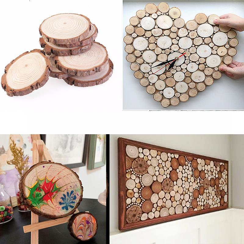 Decoration Kindergarten DIY Handicraft Activity Round Wood Chip Material_voghion.com