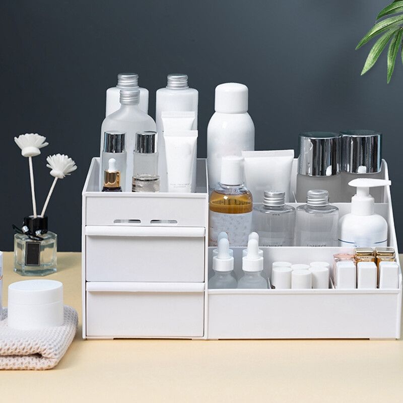 RYYD Mirror Cosmetic Box - Square Drawer|Jewelry & Makeup Organizer_voghion.com