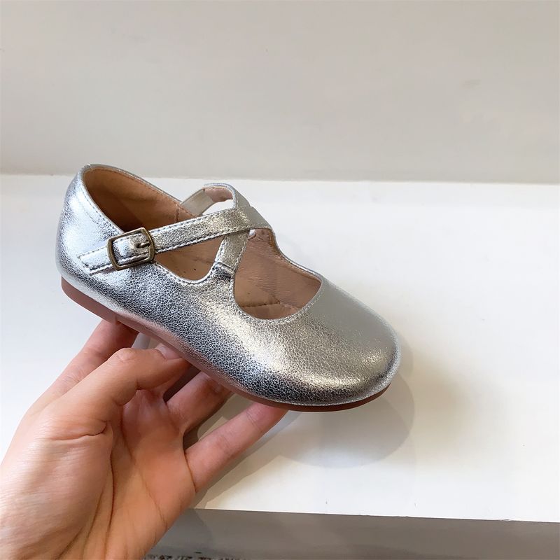 Nouvelles chaussures simples pour enfants avec velcro croisé, chaussures de spectacle pour bébé princesse_voghion.com