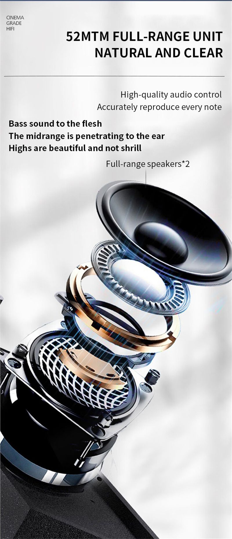 Original SPA3808 Speaker Wireless Bluetooth HiFi Stereo Portable Desktop Wired Connection Wooden Computer Loudspeaker_voghion.com