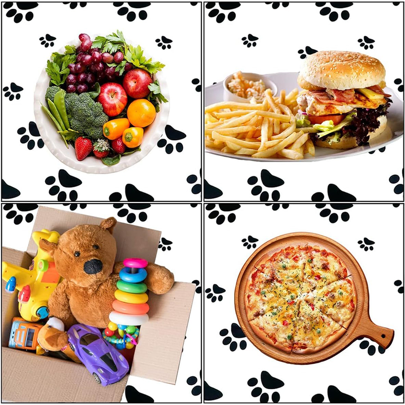 Hvalpepoteprint Plastdug Engangsdug Hvalpetema Fødselsdagsfest dekoration Hundeelsker Spisestue Køkkenudstyr (108" x 54")_voghion.com